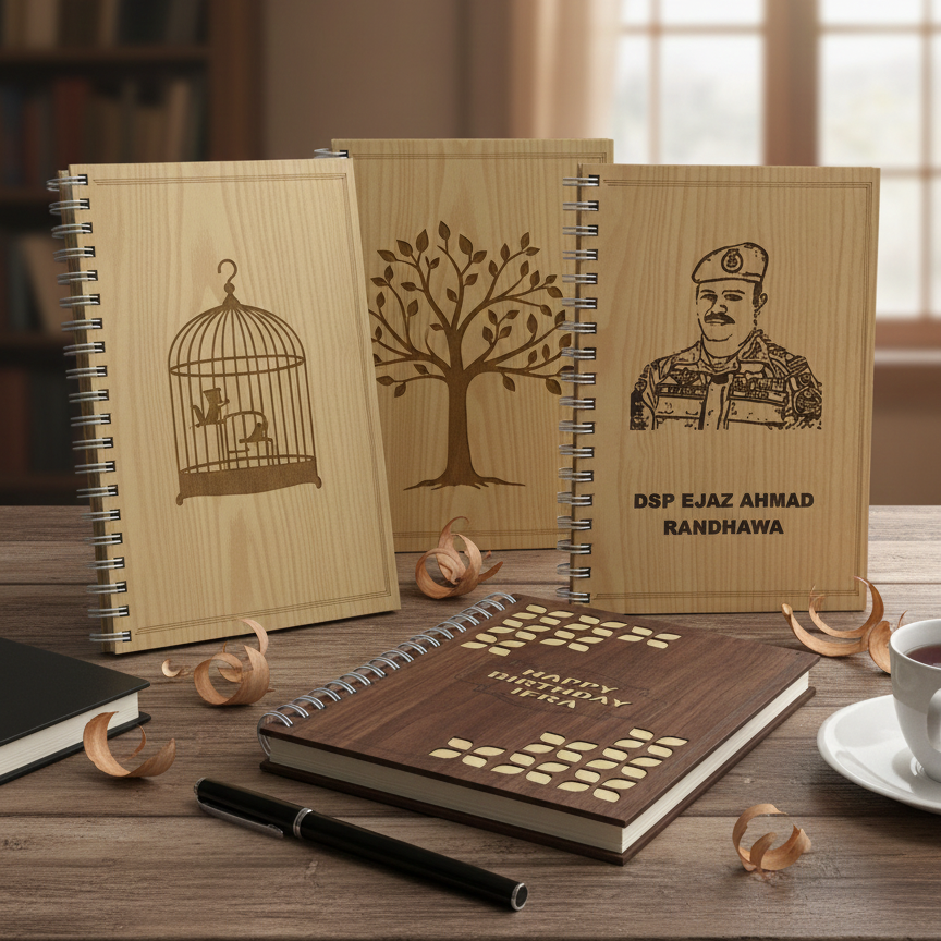 Wooden Customized Notebooks