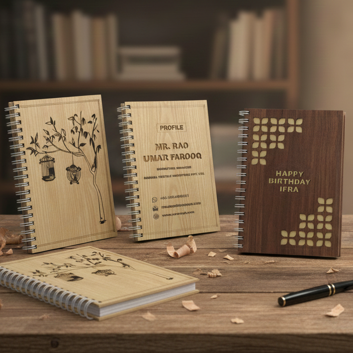 Wooden Customized Diaries