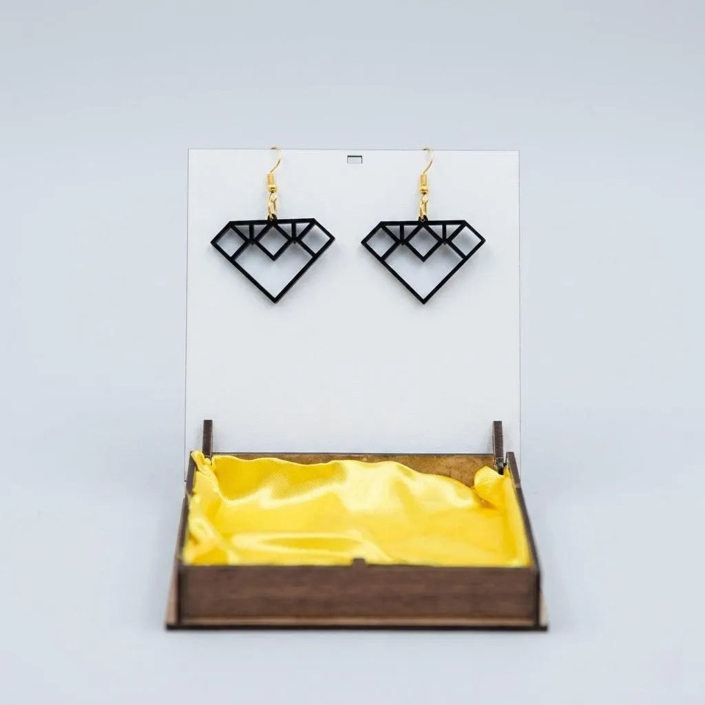 Crown Arc Geometric Earrings