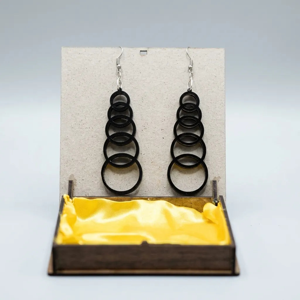 Orbit Ladder Drop Earrings