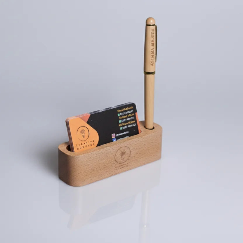 Visiting Card Holder with Pen Holder