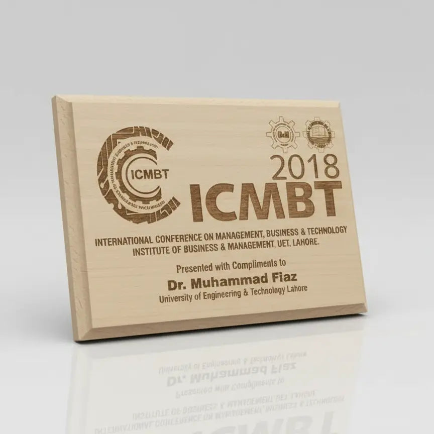 Wooden Certificate Plaque