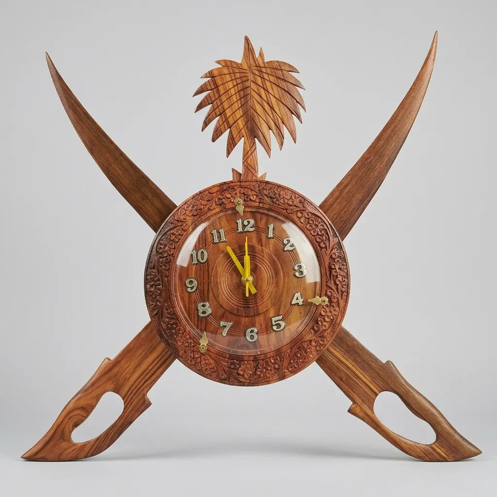 Wooden Clock – Sword Design