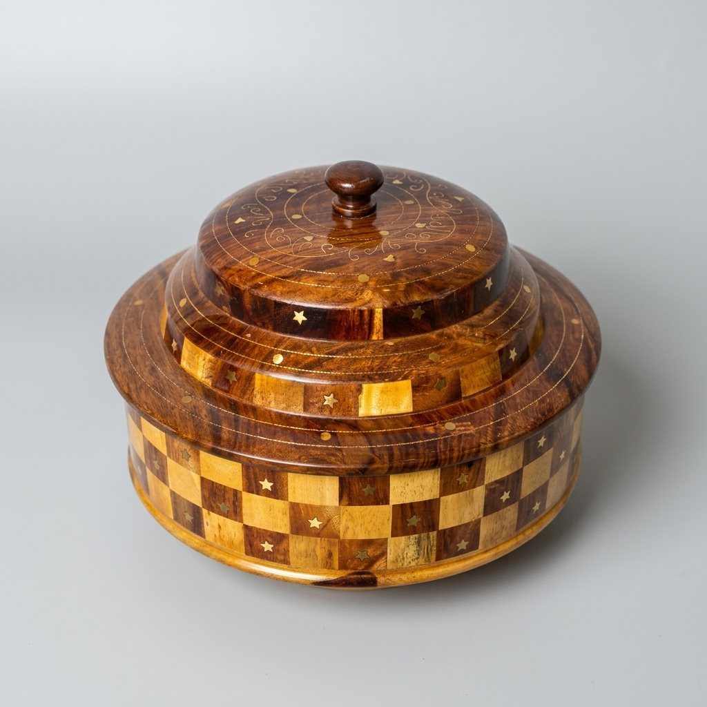 Wooden Long Tukri Hot Pot