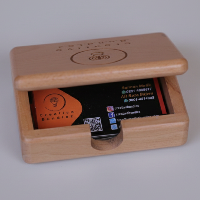 Wooden Visiting Card Holder